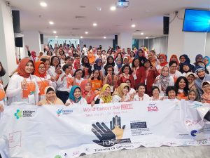 Training of Speaker (TOS) untuk pembekalan materi kanker yang diselenggarakan oleh Komite Penanggulangan Kanker Nasional (KPKN) Tanggal 01 – 04 Februari 2019 di Gedung IMERI FKUI Jakarta